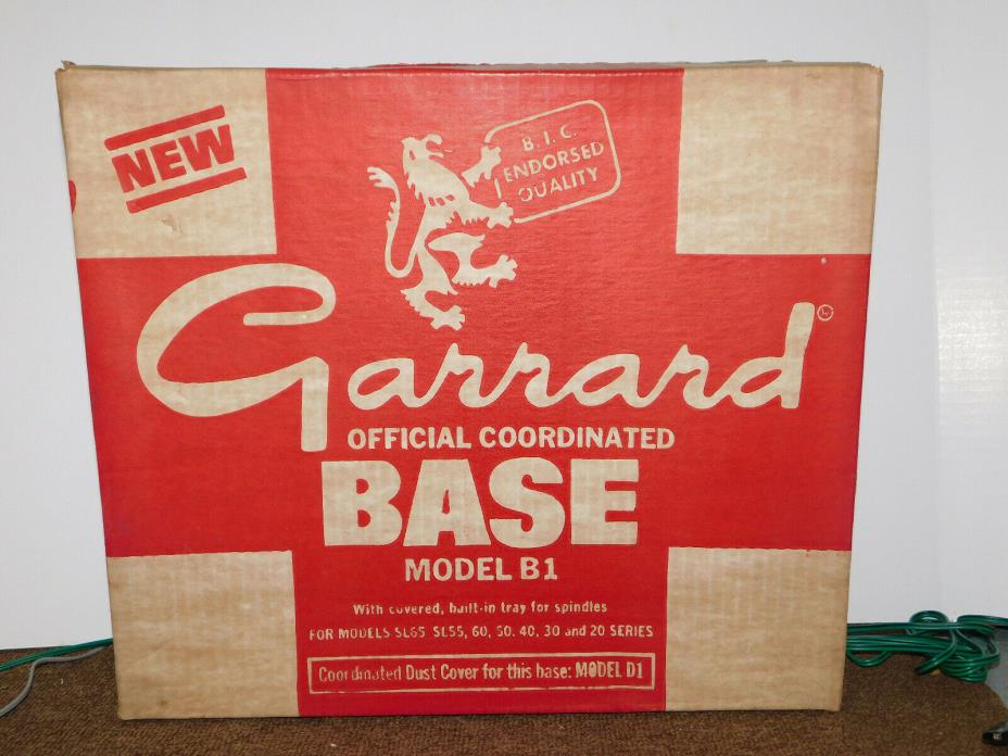Garrard B1 Base for Models SL65 SL55 60 50 40 30 20 Series Turntables New in Box