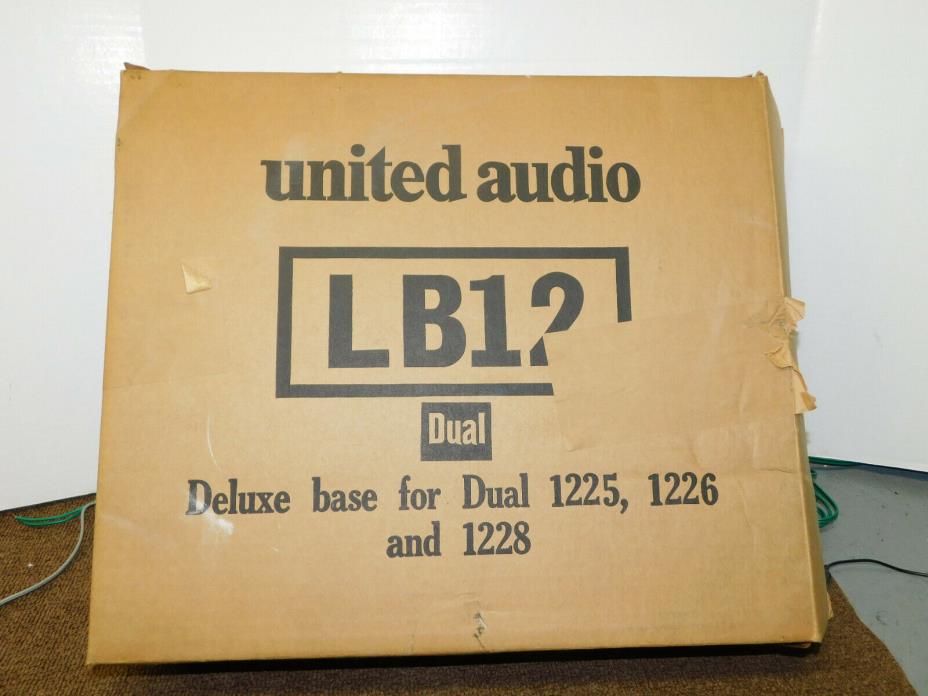 Vintage United Audio LB12 Deluxe Base for Dual 1225, 1226, 1228  New in Box