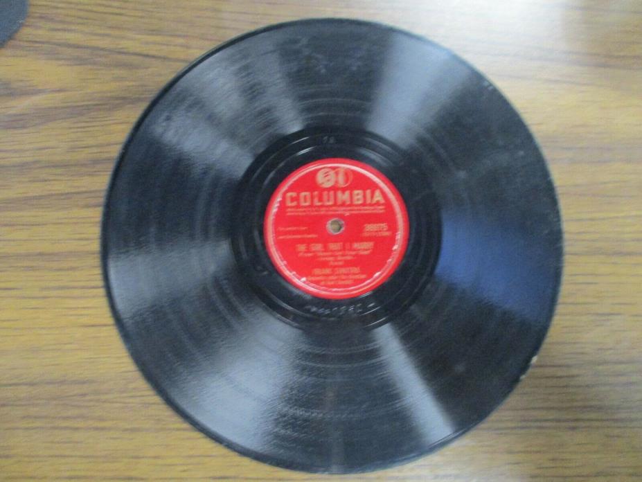 Vintage 78 RPM Record - Colombia, Frank Sinatra