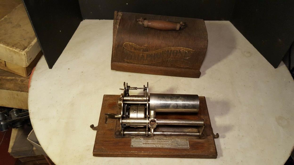Antique Columbia Cylinder Phonograph Type B-Rough Parts or Restoration Project