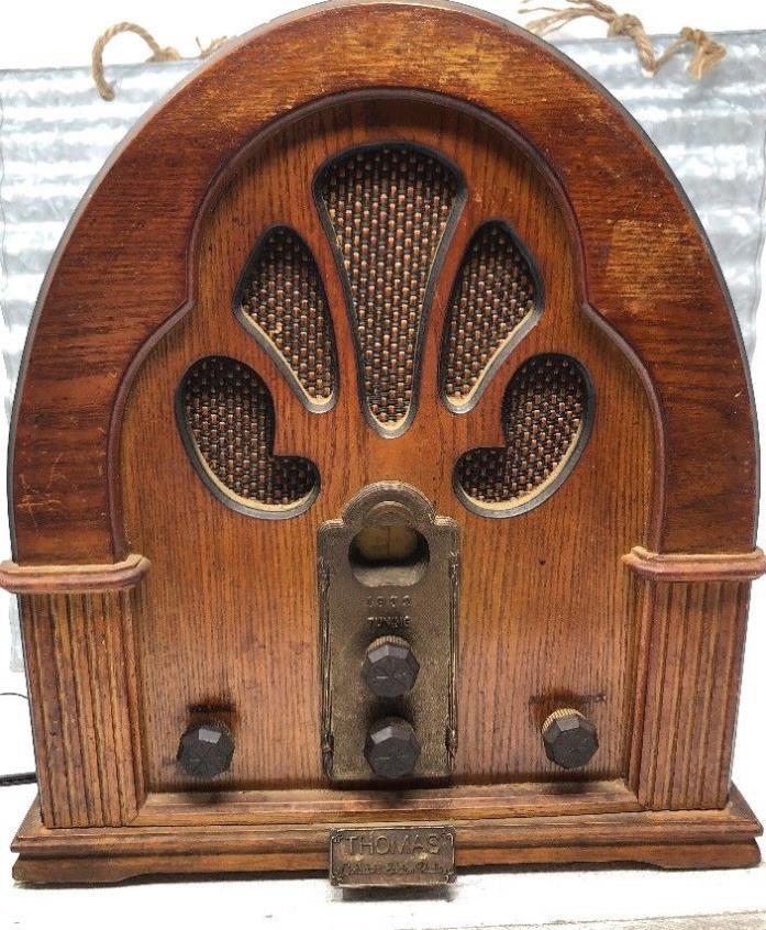 Thomas Official Collectors Edition Radio 1932 Wooden Vintage Radio Made in USA