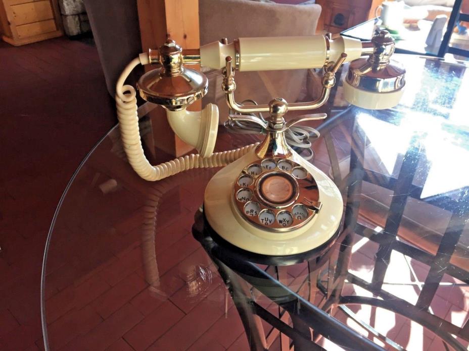 VINTAGE ITT ROTARY DIAL CRADLE PHONE OWN-A-PHONE FROM A  KANSAS ESTATE