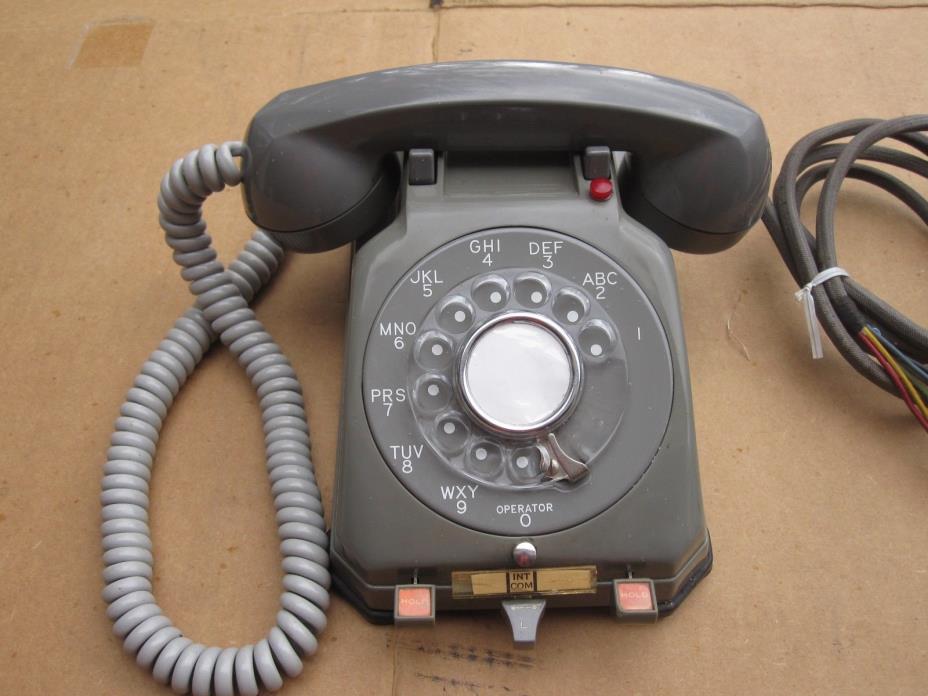 VINTAGE TELEPHONE -STROMBERG CARLSON - 1573 GRAY 2-LINE 1959  PHONE NICE