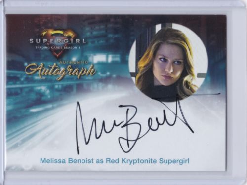 2018 Cryptozoic Supergirl Autograph Melissa Benoist as Red Kryptonite Supergirl