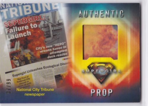 2018 Cryptozoic Supergirl Wardrobe Prop #PR2 National City Tribune 37/99