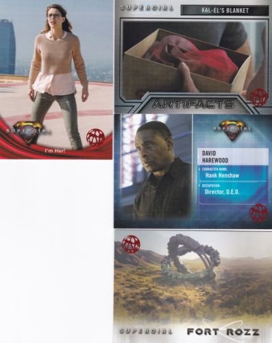 2018 Cryptozoic Supergirl Red Omegahedron Deco Foil Board Lot (36 Different)
