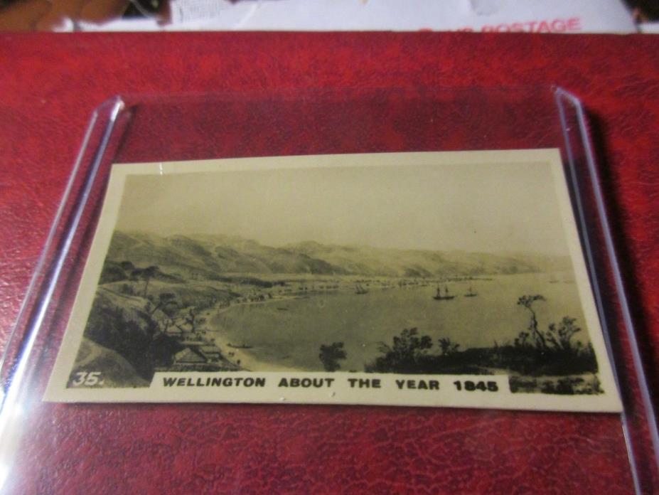 1928 Virginia Cigarettes Card #35 - New Zealand - Wellington in 1845