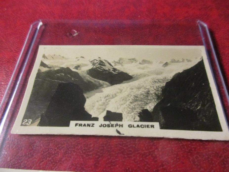 1928 Virginia Cigarettes Card #23 - New Zealand - Franz Joseph Glacier