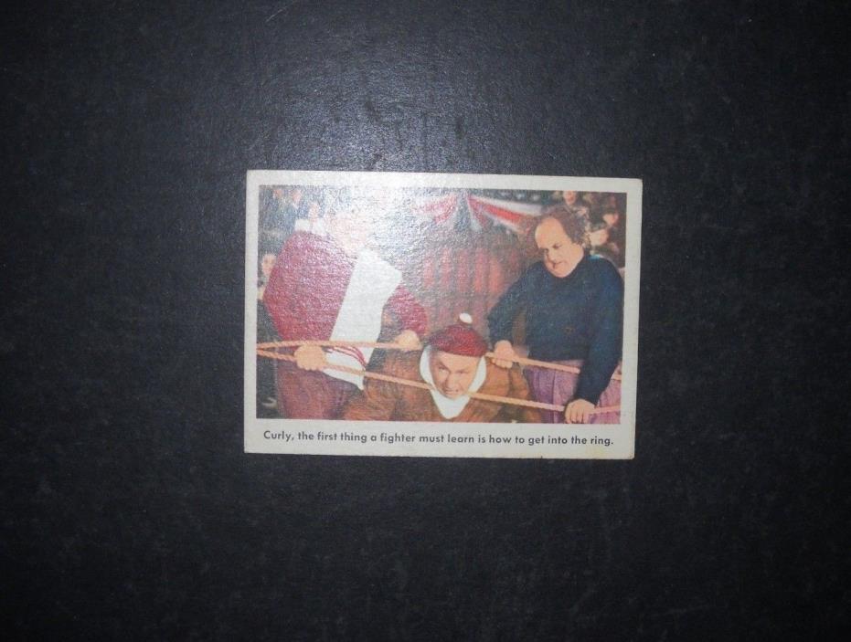 1959 3 THREE STOOGES CHECKLIST CARD #63 FLEER  *BEAUTIFUL NO CREASES*
