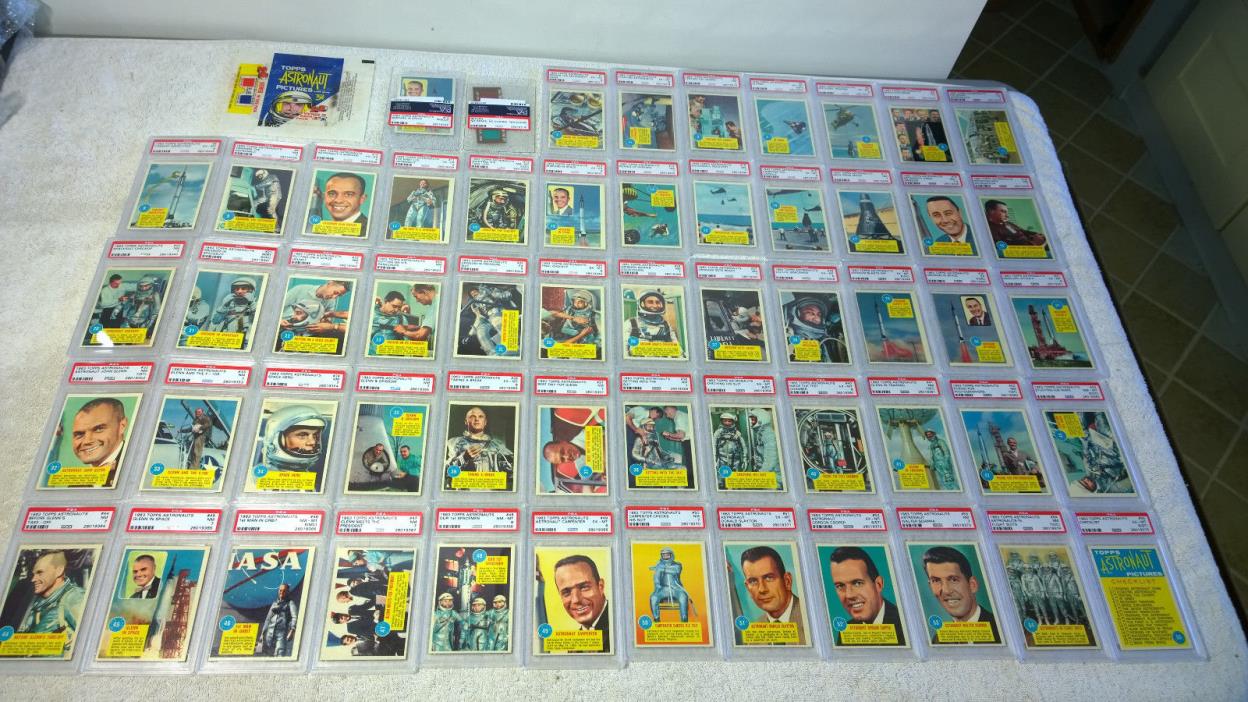 1963 Topps Astronauts Trading Cards PSA Full Graded Set + More PRICE DROP