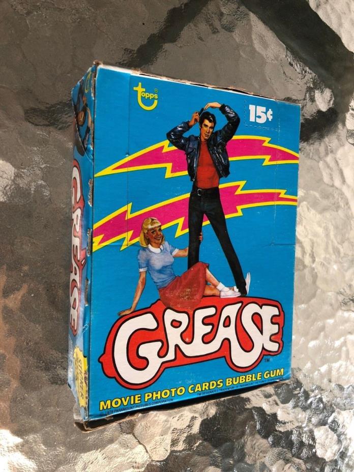 1978 Topps Grease Wax Box new 36 packs trading cards John Travolta