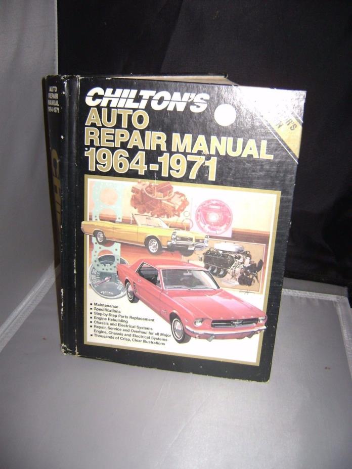 CHILTON'S AUTO REPAIR MANUAL 1964-1971 COLLECTOR'S EDITI