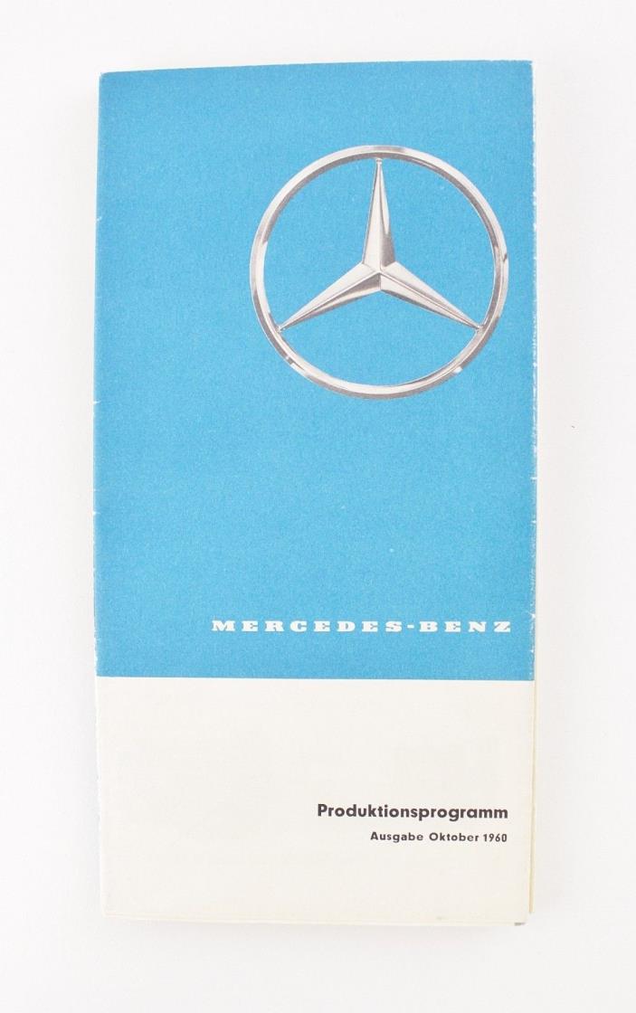 Mercedes Prospect 1960 Production Brochure & BMW 501 502 503 507 Brochure German