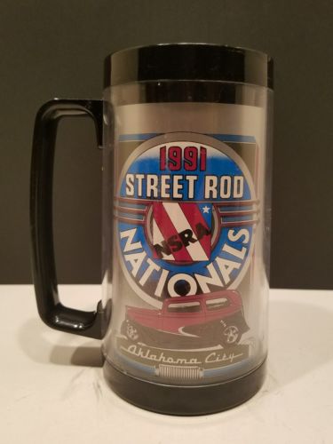 OKLAHOMA CITY 1991STREET ROD NATIONALS NSRA INSULATED STEINS MUGS CUP