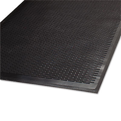 Clean Step Outdoor Rubber Scraper Mat, Polypropylene, 36 x 60, Black 14030500