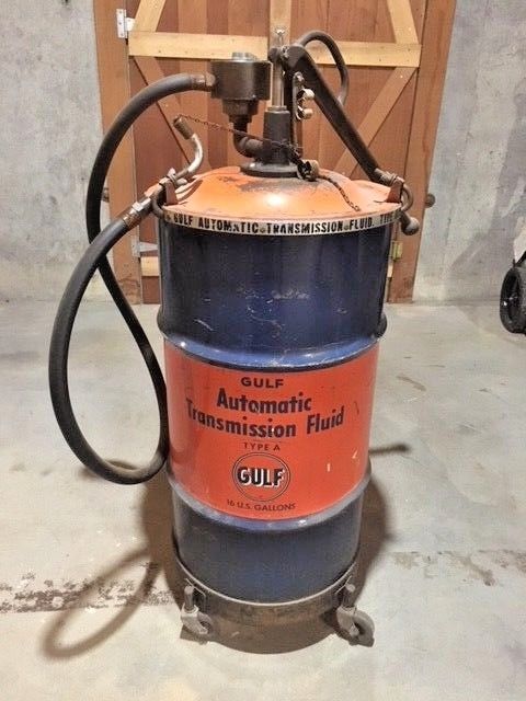 Gulf Automatic Transmission Drum with Pump Type A Vintage