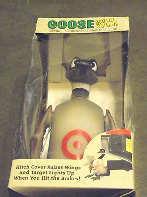 NIP GOOSE TRAILER HITCH COVER - HIT THE BREAKS & WINGS GO UP & TARGET LIGHTS UP