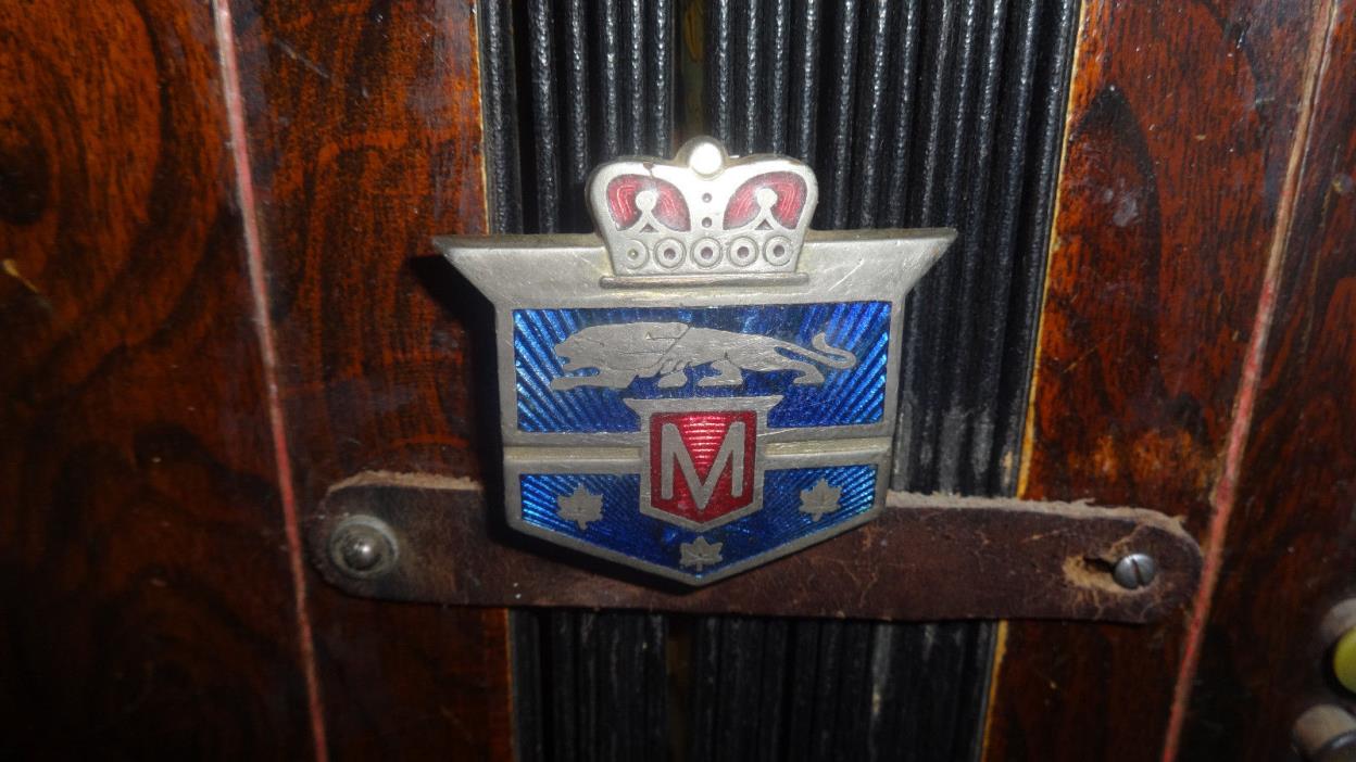vintage 1949 1950 ford mercury monarch emblem crest badge ornament hubcap door