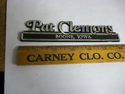 Old Car Dealer Emblem Pat Clemons Boone Iowa