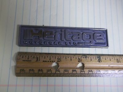 Old Metal Car Dealer Emblem Heritage Motorcar LTD