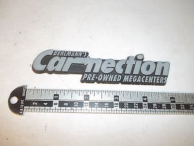 Old Car Dealer Emblem Behlmann's Carnection Pre-owned Mega Centers