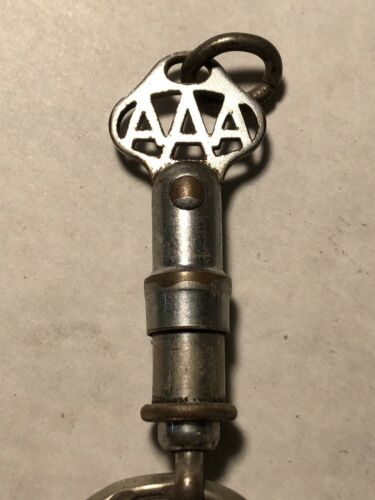 AAA Auto Club Coin Holder Key chain with Quick Release Vintage