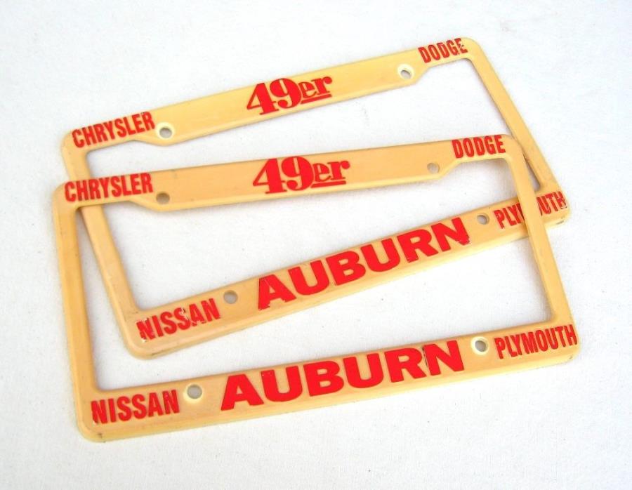 Original Auburn 49er California Plates - Fits Nissan Chrysler/Dodge/Plymouth