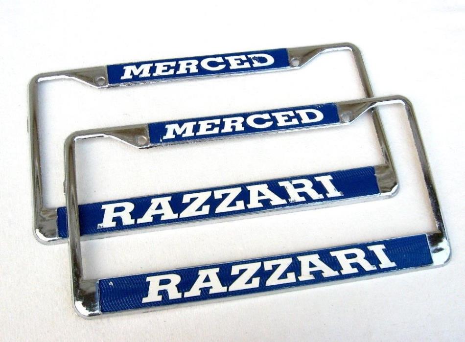 Razzari Ford Chrysler Dodge Jeep NOS Dealer Metal Frames - Mustang F150 Truck