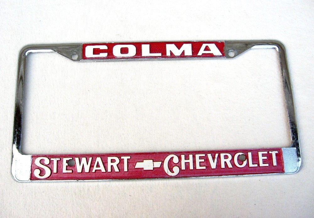 Stewart Chevrolet NOS Dealer Frame Colma/Daly City, California - Corvette Camaro