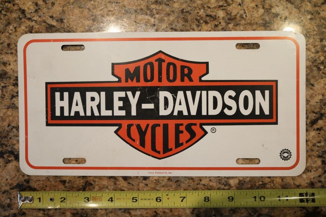 Harley Davidson License Plate