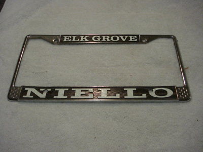 Single Dealer License Plate Frame Niello BMW, Elk Grove CA since 1963