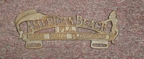 American Beach License Plate Topper