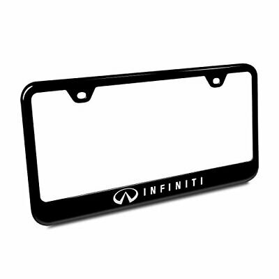 Infiniti Black Steel License Plate Frame