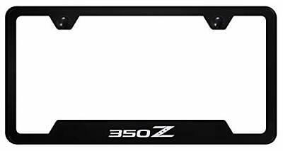 Nissan 350Z Black Steel License Plate Frame