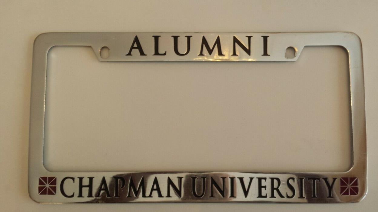 Chapman University Alumni Metal License Plate Frame