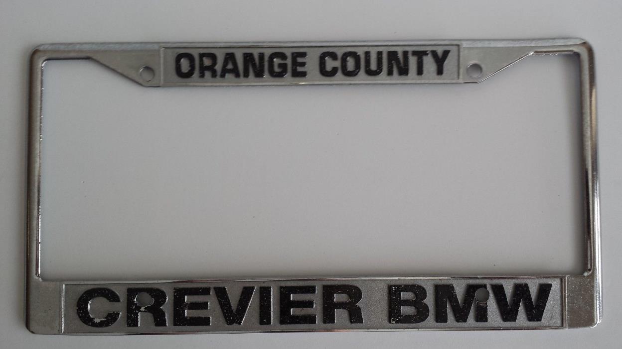 BMW Crevier BMW Orange County Metal License Plate Frame