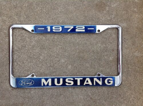 1972 FORD MUSTANG LICENSE PLATE FRAME - CALIFORNIA