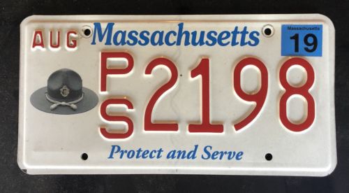 Massachusetts vanity license plate used