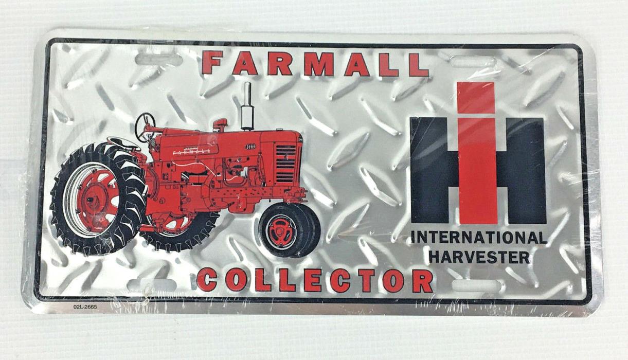 IH Farmall International Harvestor Collector License Plate - USA