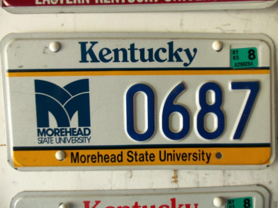 Kentucky License Plate    Morehead State University