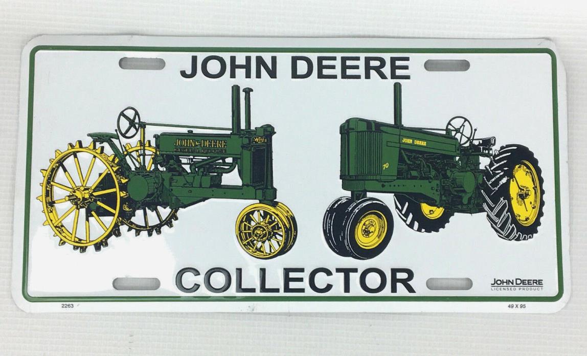 John Deere Tractor Collector Aluminum License Plate