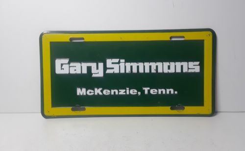 VTG Gary Simmons McKenzie, Tenn. (Tennessee) Dealership Metal License Plate