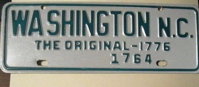 Washington, NC The Original 1776 front plate No Longer Made #1764