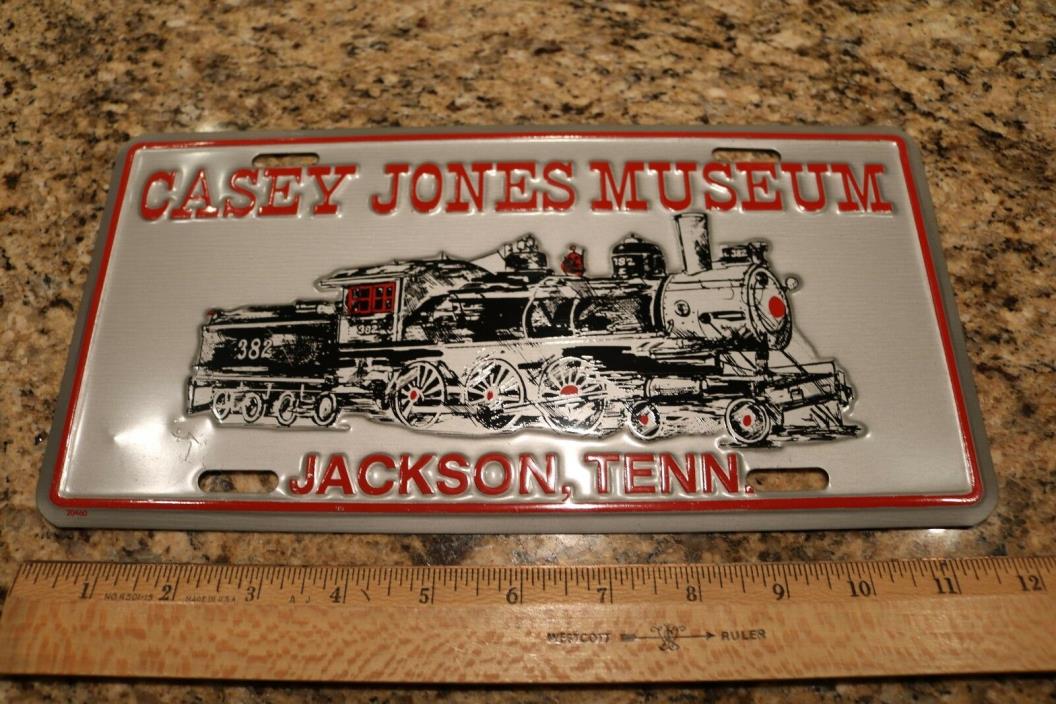Casey Jones Museum Jackson Tenn Metal License Plate