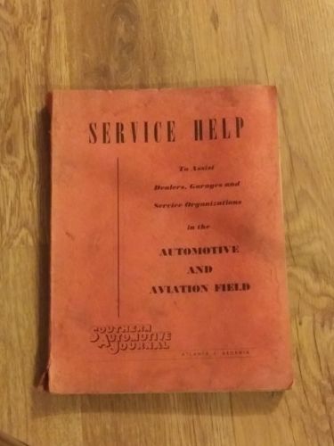 Rare 1943 Southern Automotive Journal Automotive & Aviation Service Help Book