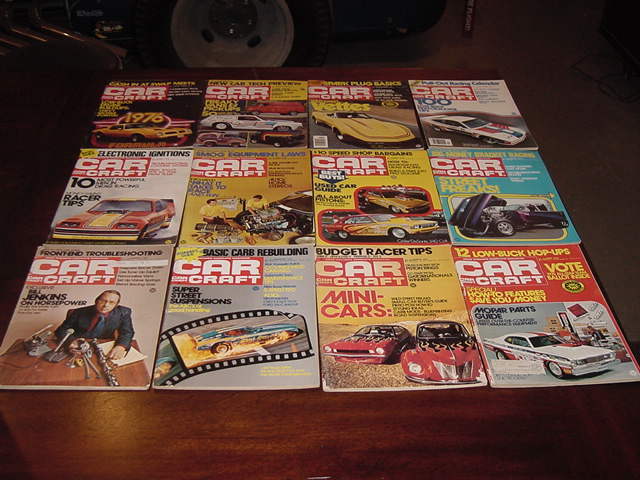 CAR CRAFT Magazine 1975 Complete Year