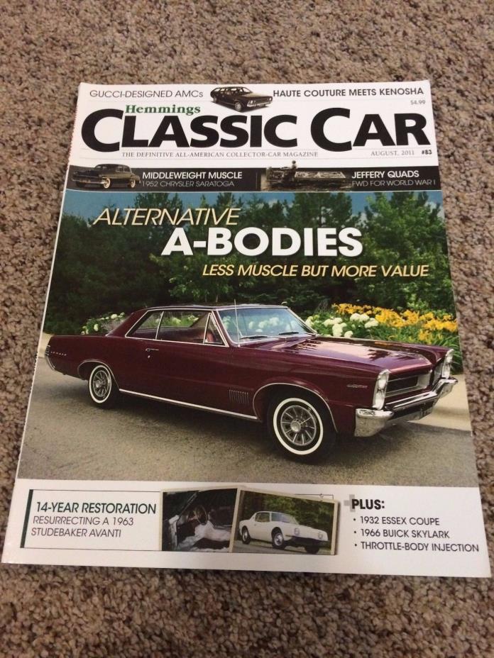 HEMMINGS Classic Car Magazine - A-Bodies 1965 Le Mans 1966 Skylark - Aug 2011