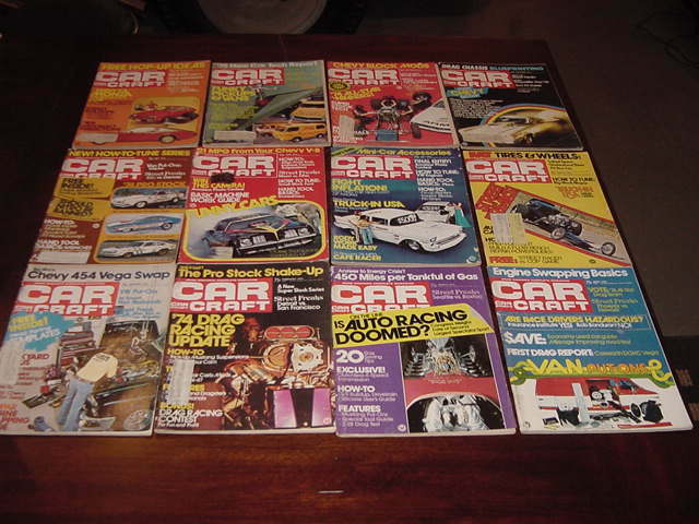 CAR CRAFT Magazine 1974 Complete Year