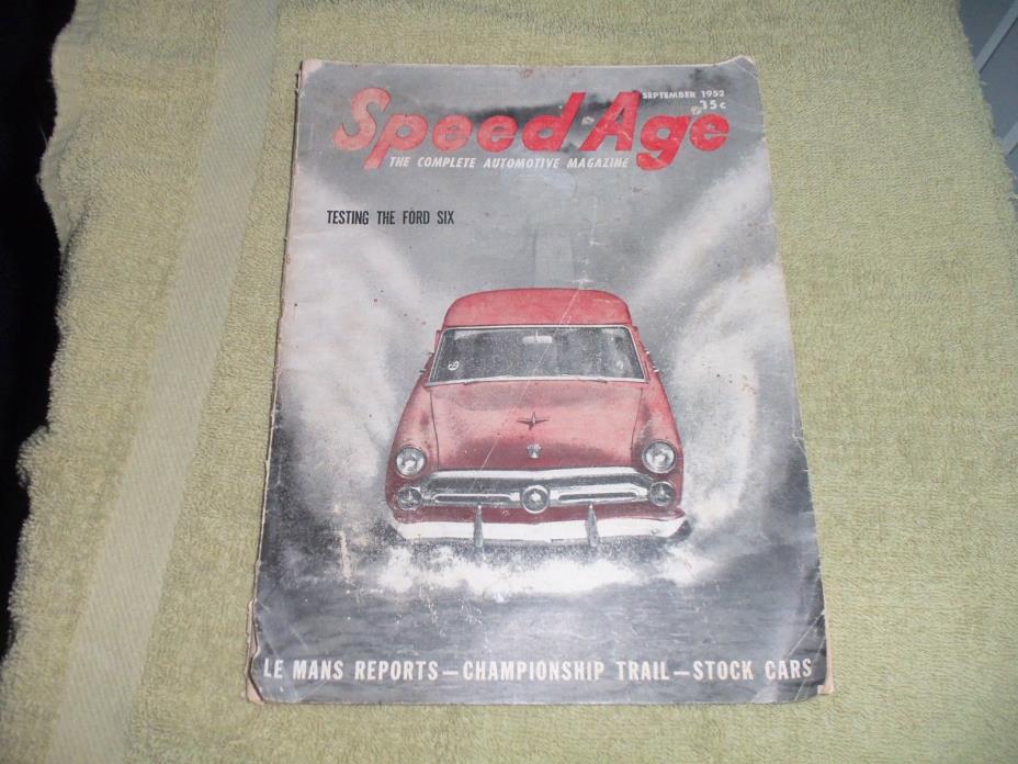 1952 Speed Age The Complete Auto Magazine