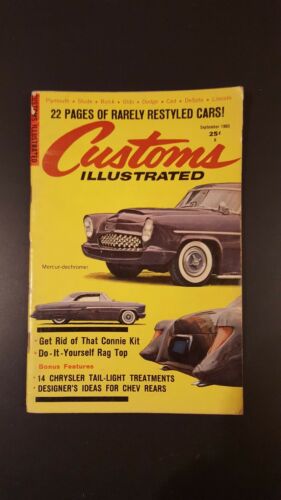 Vintage Sept 1960 Customs Illustrated magazine Hot Rod Mercury